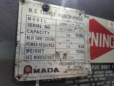1994 AMADA COMA 505072 Stamping Presses | MD Equipment Services LLC (15)