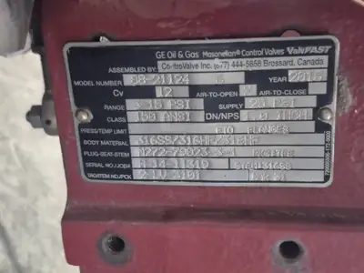 USED 2015 MASONEILAN 88-21124