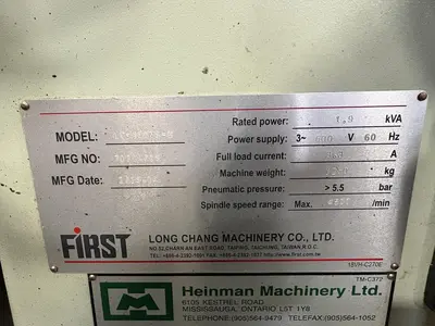 Used 2018 FIRST LC-165VS-B Vertical Mills Ontario CA | Trader Machinery Inc #1412987