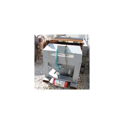 32 CUBIC FOOT USED CARBON STEEL TOTE BIN WITH BRAY BUTTERFLY VALVE