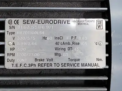 USED SEW R87DT100LS4