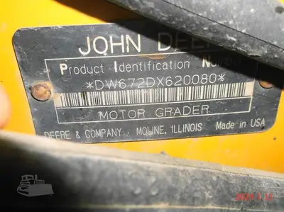 Used 2008 DEERE 672D Motor Graders New York US | Beck Equipment #1509294