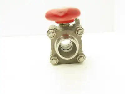 TBV 15B123636GT Stainless Ball Valve 1" Socket Weld 3Pc 1500 WOG CF3M  Lot of 2