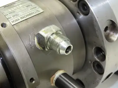 Howa C1FB120-F2N Lathe Spindle Hydraulic Chuck Cylinder Actuator 5000 RPM