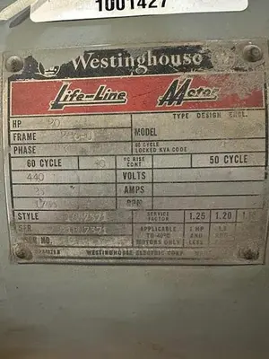 USED WESTINGHOUSE SQUIRERL CAGE