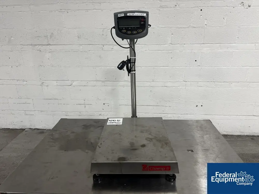 USED Ohaus Ohaus Champ II Platform Scale, S/S, 250 lbs
