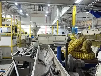 USED 1992 PTI STRAND DIE PELLETIZING LINE