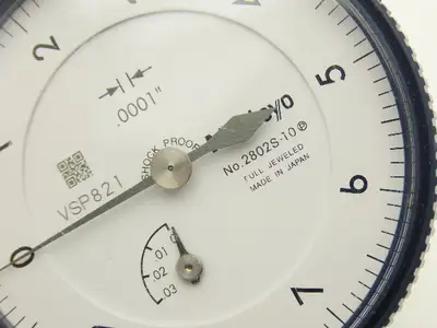 Mitutoyo 2802S-10 Dial Drop Indicator 0-10 Dial .025" Range .0001" Lug Mount