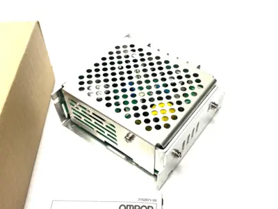 USED OMRON COVERED POWER SUPPLY INPUT 100 TO 240 VAC, OUTPUT 24V 0.65A