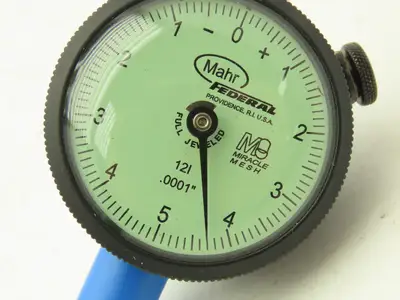 Mahr Federal 2011000 12I MarCator Dial Drop Indicator 0-5-0  .025"Span .0001"