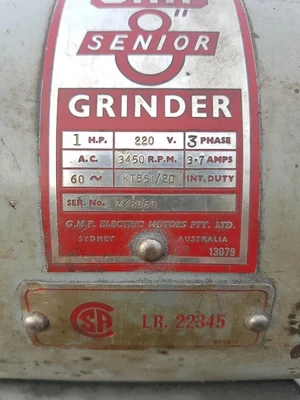 GMF 8″ Senior Grinder