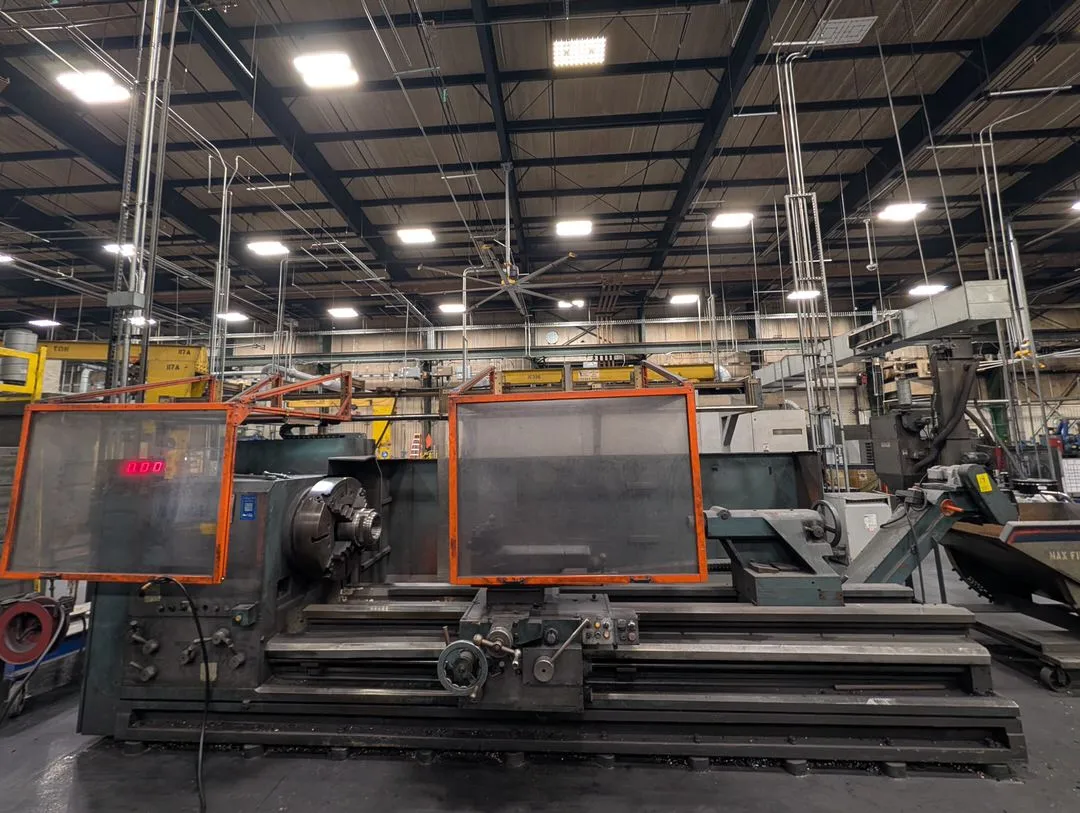 2009 Kuraki PA3512030 Manual Lathe 28" 4-Jaw Chuck; 460/3/60; Apprx. 120" distance between