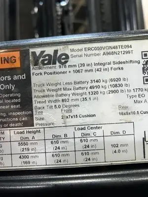Used 2019 YALE ERC050VG Misc Forklifts Illinois US | Somerset Equipment Sales #1543001