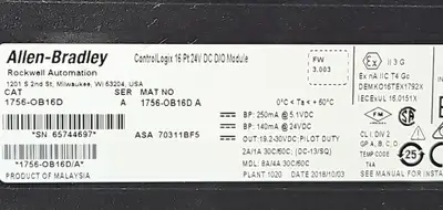 USED Allen-Bradley Allen-Bradley 1756-OB16D