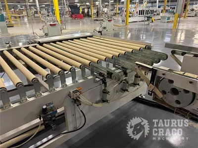 Used 2019 E-CHAIN ECT-48S ANGULAR DOUBLE END-TENONER LINE Woodworking Tenoners Ontario CA | Taurus Craco Machinery Inc #1314188