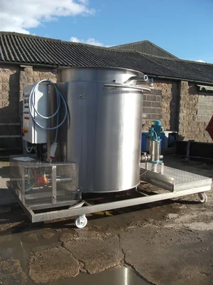 1,100 L S/S Electrically Heated Jacketed Cooker Tank