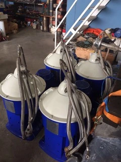 (4) Alfa-Laval S-826 fuel/lube oil purifiers, 316SS.
