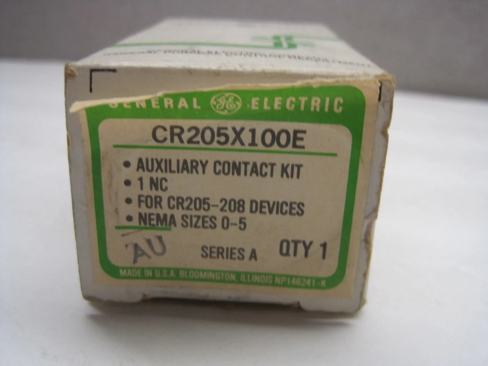 NEW GENERAL ELECTRIC CR205X100E AUXILIARY CONTACT KIT