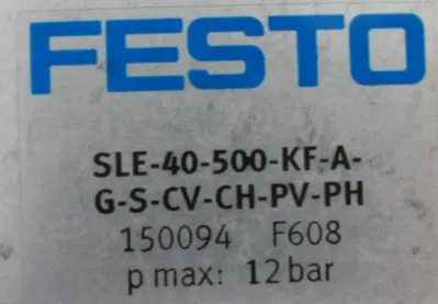 NEW FESTO SLE-40-500-KF-A-G-S-CV-CH-PV-PH LINEAR ACTUATOR DNC-40-500-PPV-A