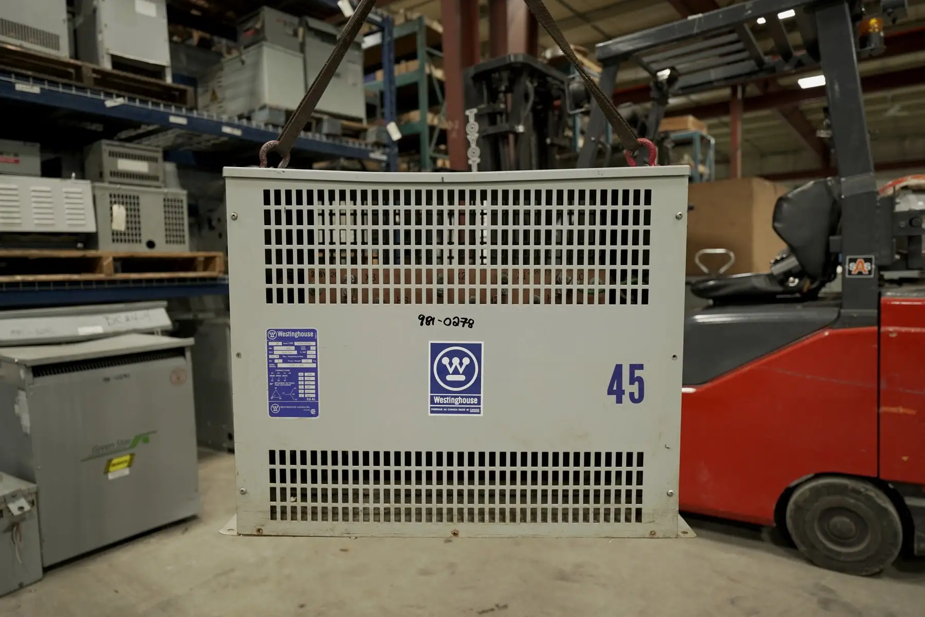 45 KVA 480V to 208Y/120V Isolation Transformer