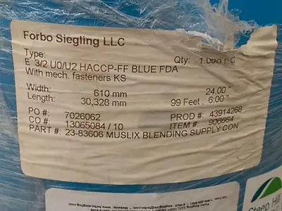 Blue Conveyor Belts (3.5 Rolls Available)