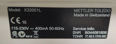 USED Mettler Toledo X32001L
