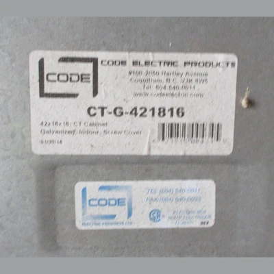 USED CODE ELECTRIC CT-G-421816