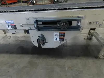 Lewco 21"x 18' Slider Bed 18" Belt Conveyor .5Hp 460V 3PH Center Drive 64 FPM