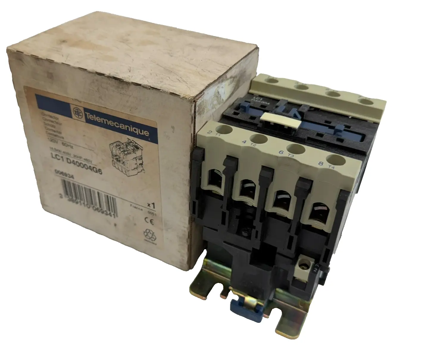 NEW TELEMECANIQUE LC1D40004 G6 CONTACTOR 120V 60HZ