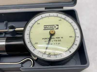USED WAGNER MECHANICAL PUSH/PULL DIAL FORCE GAGE