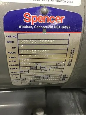 USED SPENCER VB-030B-011