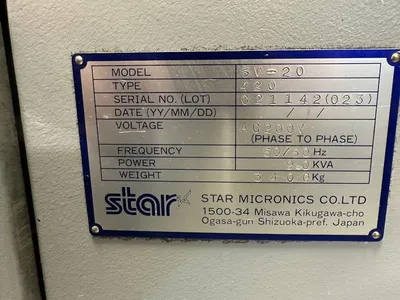 STAR SV-20 CNC Lathes | Charter Auctions (19)