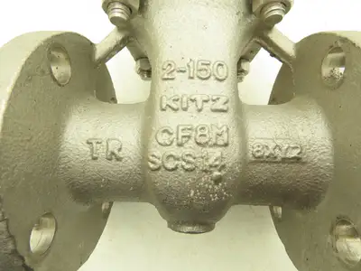 Kitz 2-150 Stainless Gate Valve 2" Flanged Class 150 170PSI Rising Stem