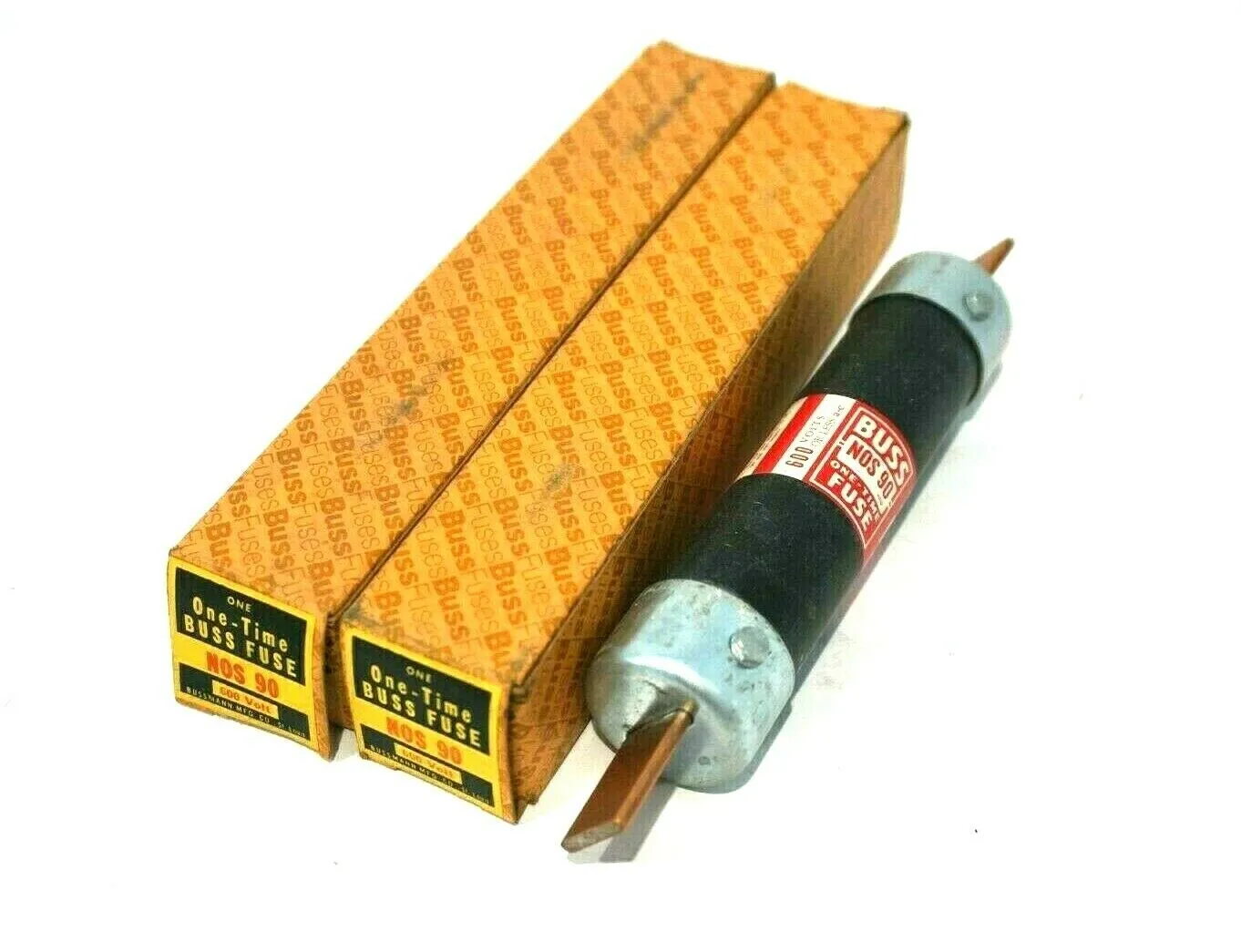 2 NEW BUSSMANN NOS-90 FUSES NOS90