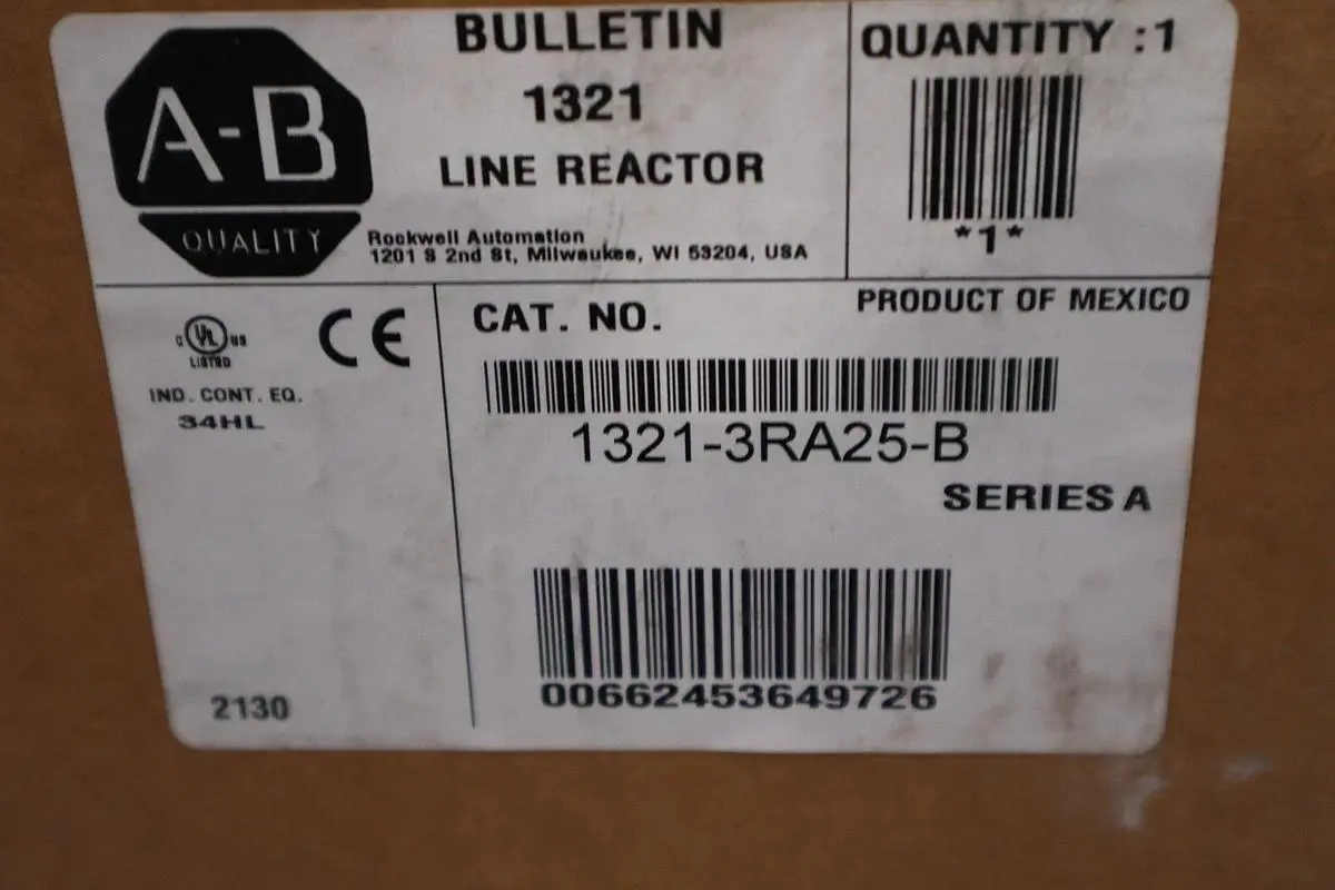 Allen Bradley 1321-3RA25-B Line Reactor 1.2mh 600v-ac 3ph - STOCK SGF-59