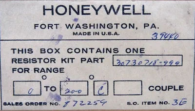 NEW HONEYWELL 30730718-999 RESISTOR ASSEMBLY 30730718999 39440