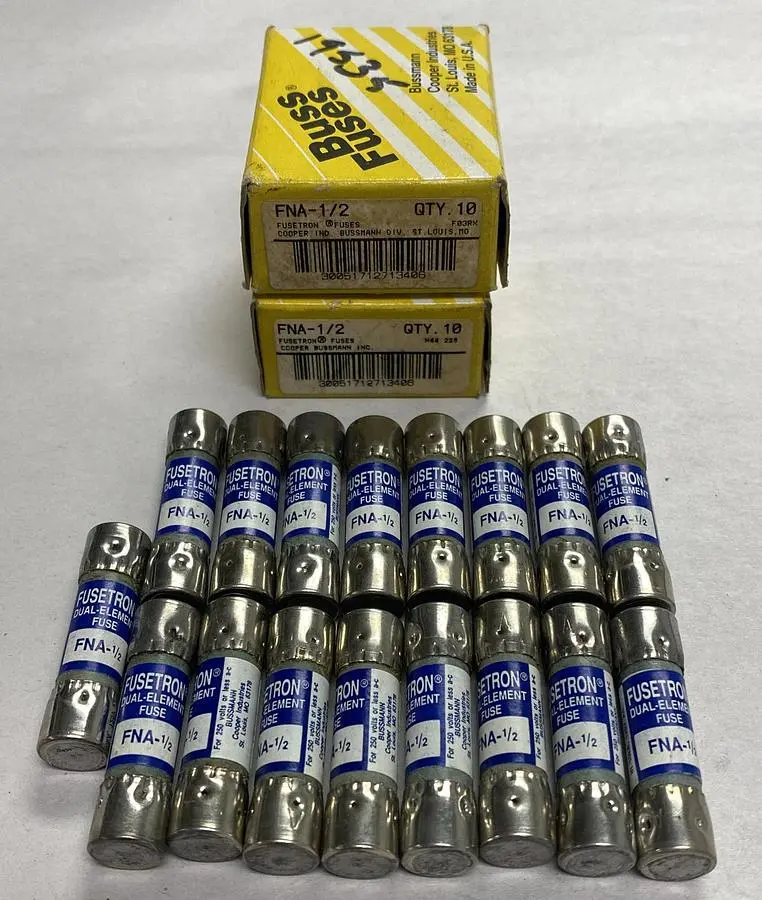 New | in-Stock COOPER BUSSMANN FNA-1/2 Miscellaneous Equipment (Electrical & Power) | Surplus Asset Holdings #1188832