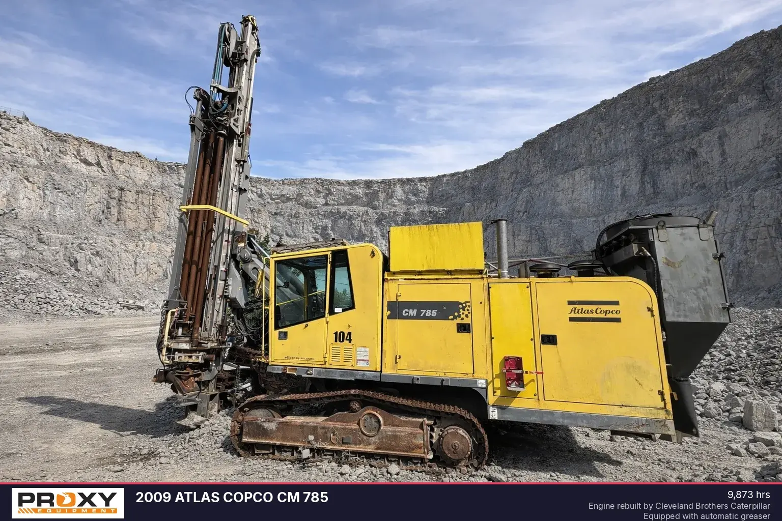 Used 2009 ATLAS COPCO CM 785 Drill Rigs Pennsylvania US | Proxy Equipment #1385203