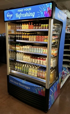 168-0007 AC-OFC 46” Open Air Self Contained Curtain Merchandiser Cooler