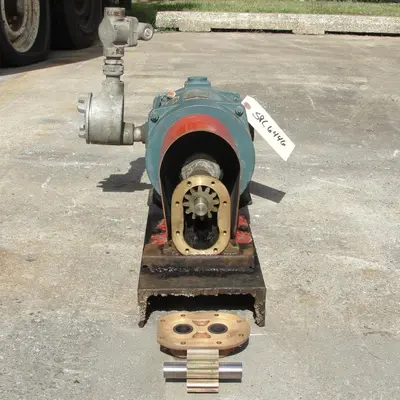 SPC6446  Pump 3/4" inlet Sherwood positive displacement pump .5 hp, Bronze