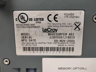 USED LECROY Wavesurfer 452