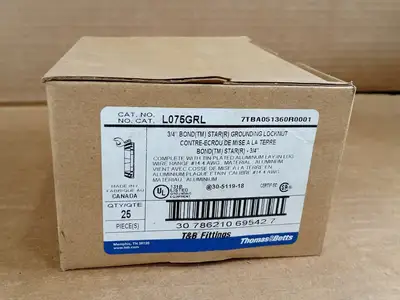New | in-Stock THOMAS & BETTS L075GRL Cable & Wire British Columbia CA | Lenmark #367504