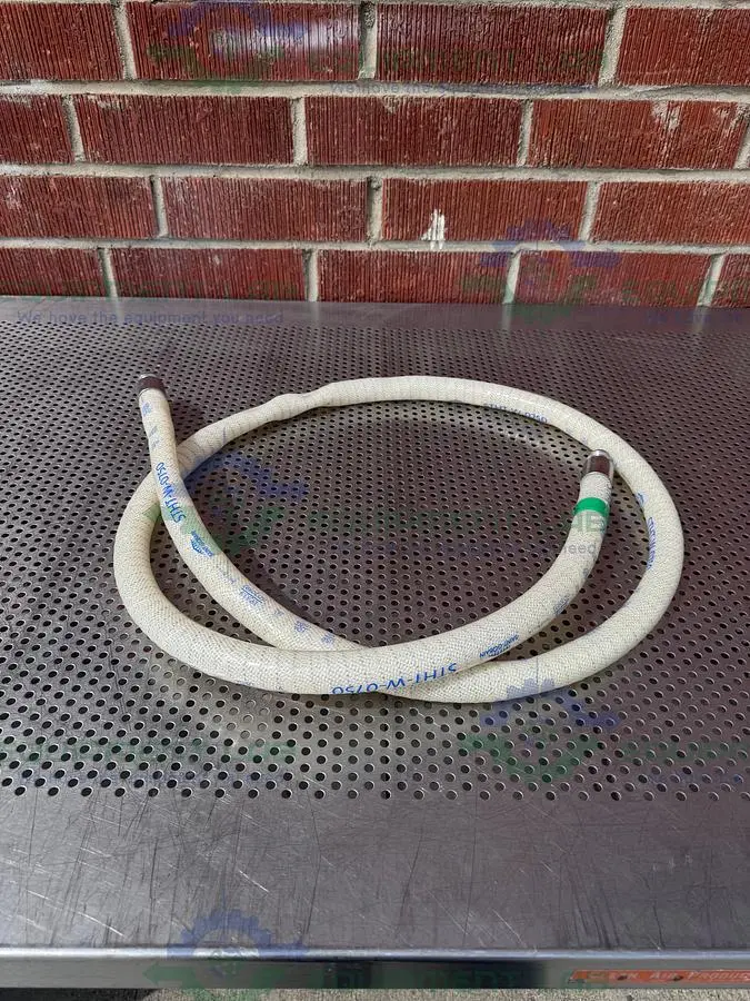 USED SANI TECH STHT-W-0750 96" SILICONE HOSE W/ 3/4" SANITARY FITTING