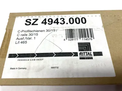 NEW RITTAL C RAILS 30/15 TO EN 60 715 FOR VX, TS, VX SE 455MM