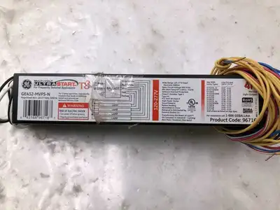 GE General Electric Multi-Volt Ultrastart GE432-MVPS-N Lighting Ballast 120-277V