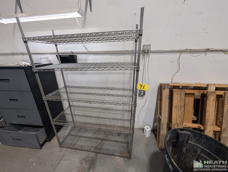 Used _UNKNOWN_ METRO WIRE SHELVING UNIT 4 FT X 18 IN X 6 FT Racks/Shelving Illinois US | Heath Industrial Auction Services #1546910