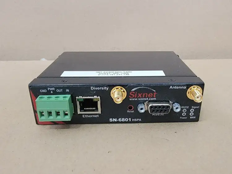 Used SIXNET BT-6801 HSPA Misc Electrical & Power Parts British Columbia CA | Lenmark #251985