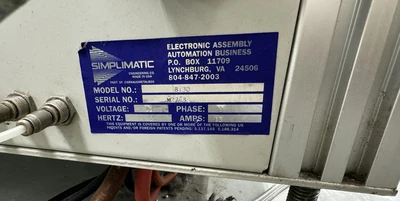 USED 2002 SIMPLIMATIC 8130 FRONT OF LINE SINGLE-MAG UNLOADER