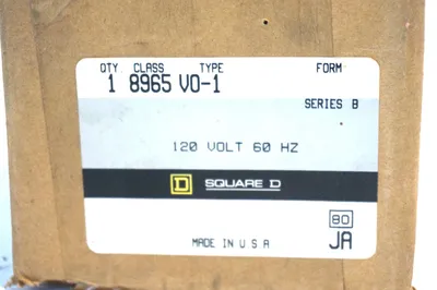 NEW SQUARE D 8965-V0-1 CONTACTOR SER.B 8965V01