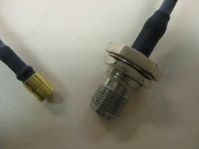 RF Coaxial Cable RG174 MIL-C  13" TNC(f) - QMA(f)